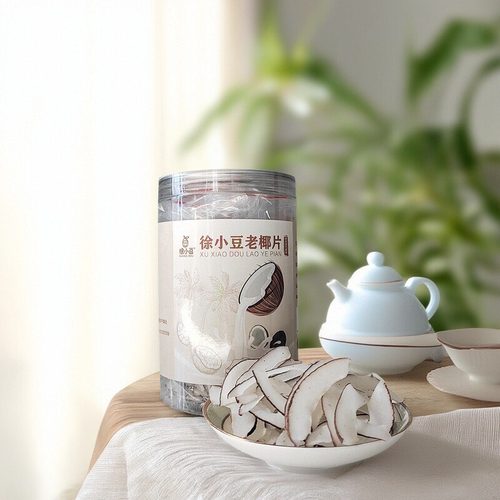 带皮椰子片薄脆烘焙咖啡饮品装饰