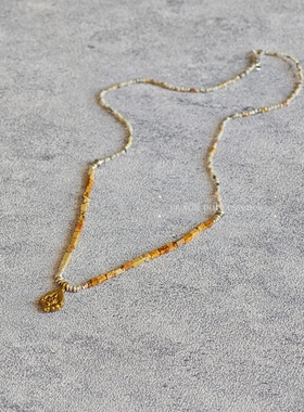 素蕴｜天然石纯银原创手工项链 男女通用款 自然简约复古风