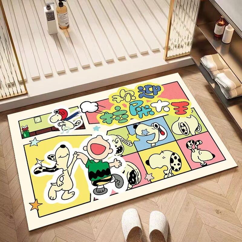 卡通卫生间吸水地垫浴室门口防滑速干脚垫厨房硅藻泥家用入户地毯,居家布艺,家用脚垫,淘宝优惠券,粉丝福利购,淘宝优惠卷