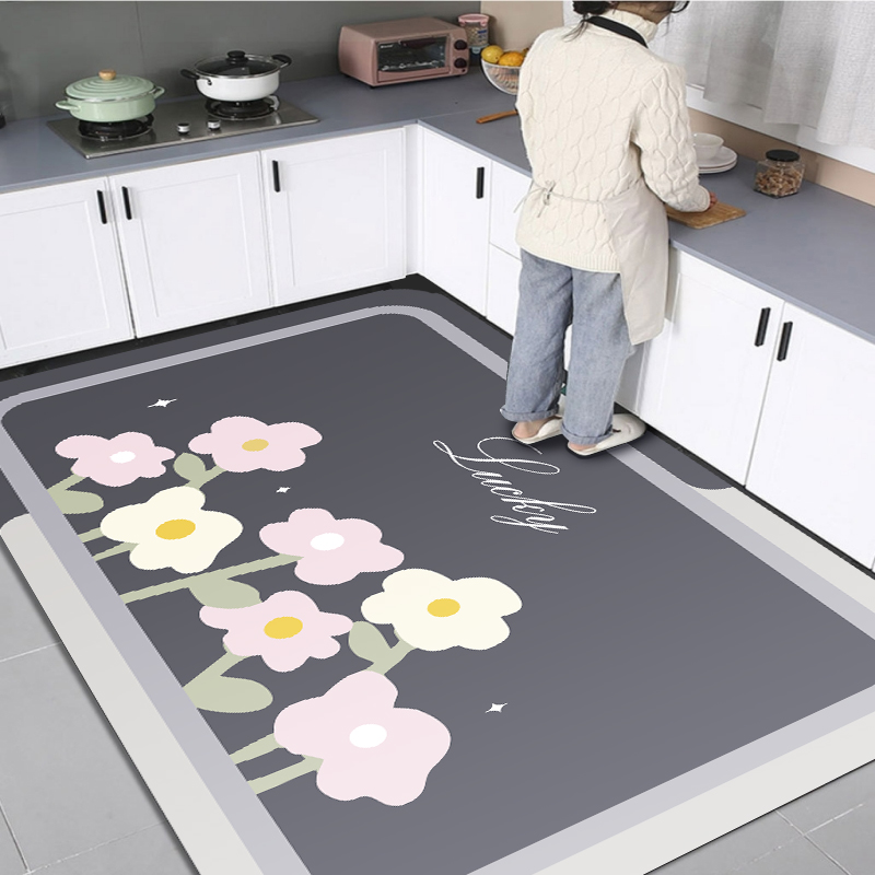 硅藻泥厨房地垫防油防滑可擦免洗