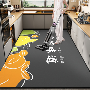硅藻泥厨房地垫防滑防油可擦免洗吸水吸油耐脏家用脚垫大面积地毯