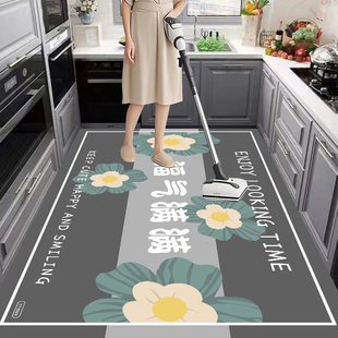 厨房防潮地垫大面积满铺耐脏地毯吸水吸油可裁剪垫子家用免洗地垫