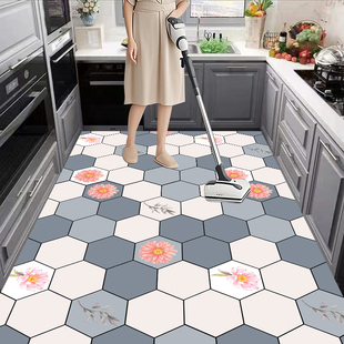 硅藻泥厨房地垫吸水防滑耐磨地毯家用脚垫子门口免洗易打理防油污