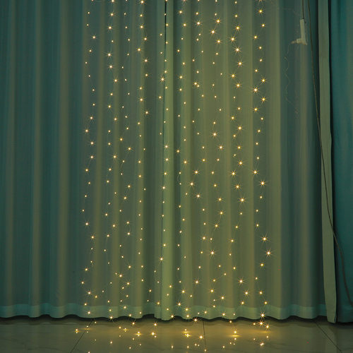 Copper wire curtain light string hook USB remote control 3