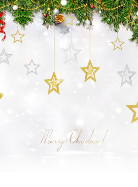 Creative hollow out pentagonal star pendant party decoratio