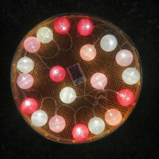 Cotton Thread Ball Lantern String Decorative Lamp Room Maca