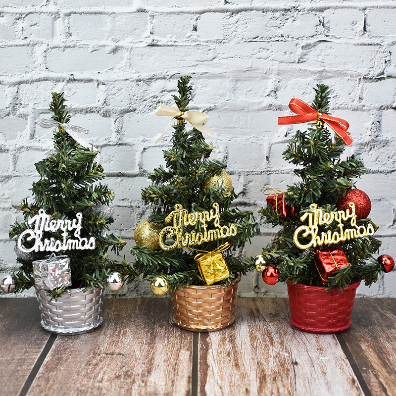 Mini Christmas Tree 20/30cm Package Window Display Mall Cou