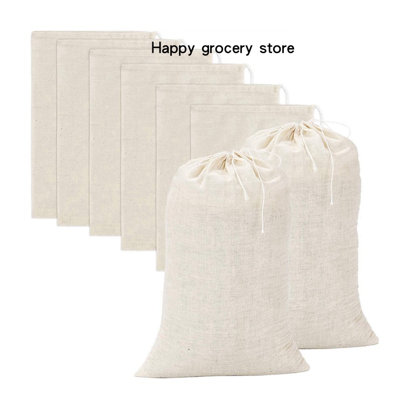 20 pieces large muslin bags cotton drawstring bags,tea brew