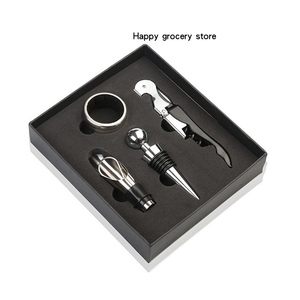 4pcswine bottle opener with gift box stainless steel