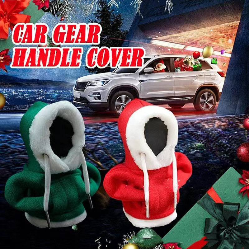 Christmas hoodie, car gear shift cover, car gear lever hood