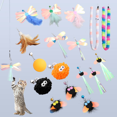 Amazon's popular pet supplies, feather teasing cat sticks,