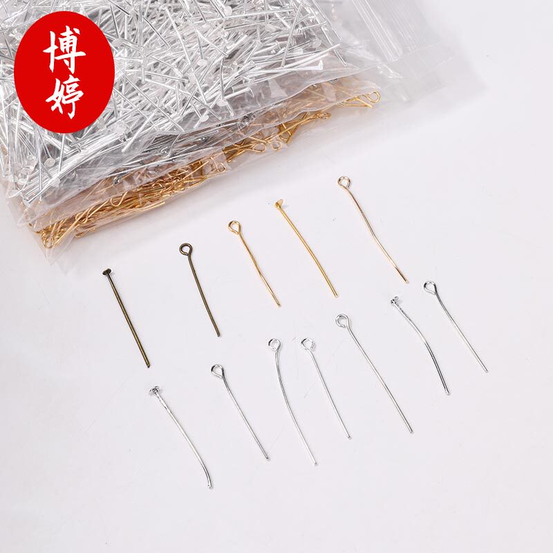 9 자 바늘 플랫 헤드 바늘 액세서리 DIY 레트로 수제 구슬 소재 쥬얼리 액세서리 수제 펜던트 구슬 쥬얼리