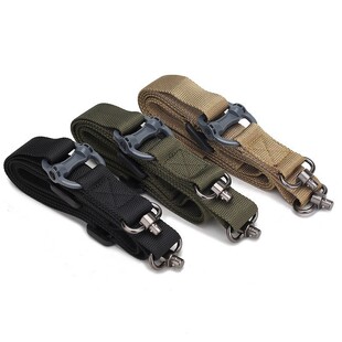 户外软弹安全绳 单双点式MS4美式战术背带 伸缩多功能玩具枪挂绳