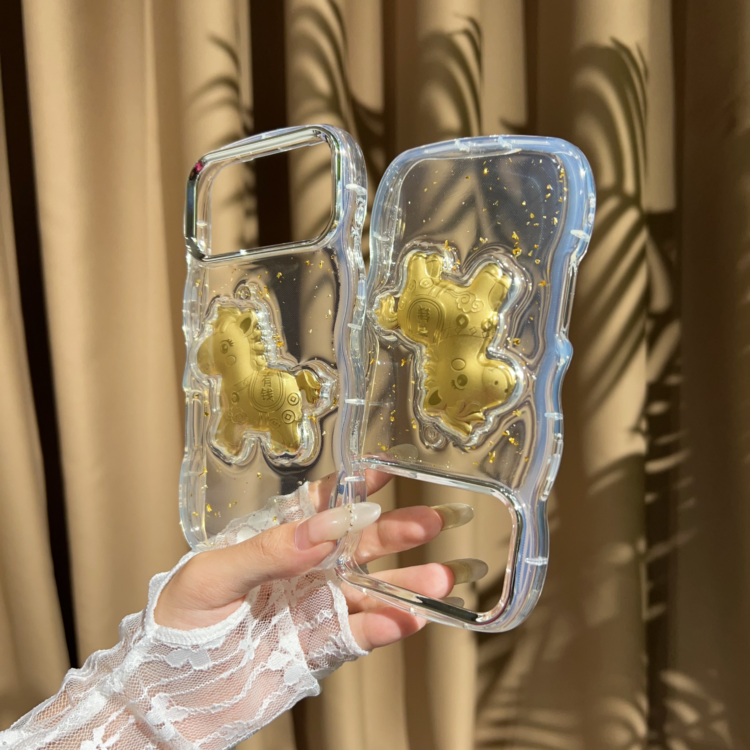 新年款马上有钱立体滴胶适用苹果17Pro手机壳iPhone16max小米15华为mate80pura70k60note14荣耀400opporeno13