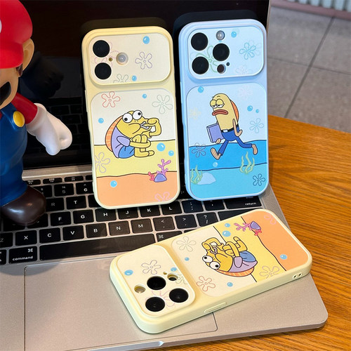 比奇堡路人鱼新款适用苹果17Pro手机壳iPhone16max小米17华为mate80pura90k70nova15荣耀400x200reno14magic8