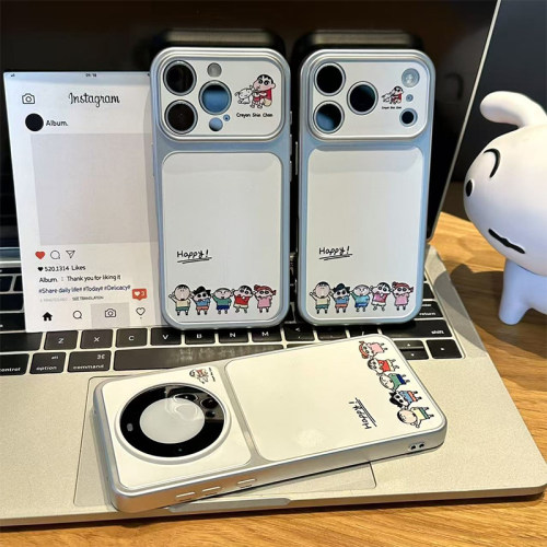 可爱卡通小新伙伴适用苹果17Promax手机壳iPhone16pro13小米15华为mate80pura80k90reno14荣耀500x200magic8