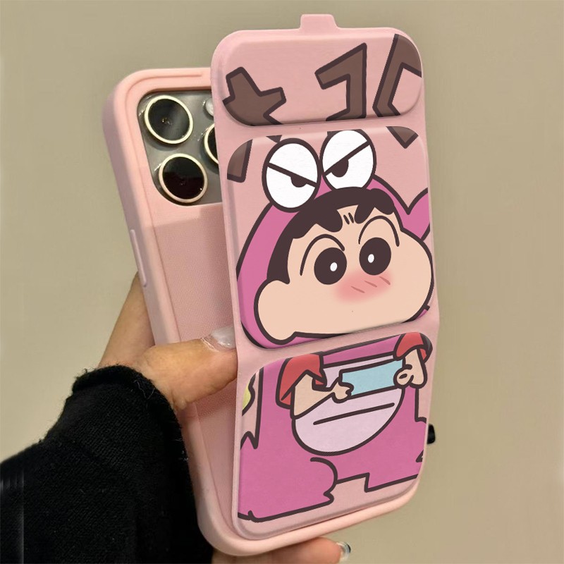 恐龙小新磁吸翻盖皮套新款适用苹果17Pro手机壳iPhone16max手机壳iPhone15plus小米14华为mate80pura70女ip13