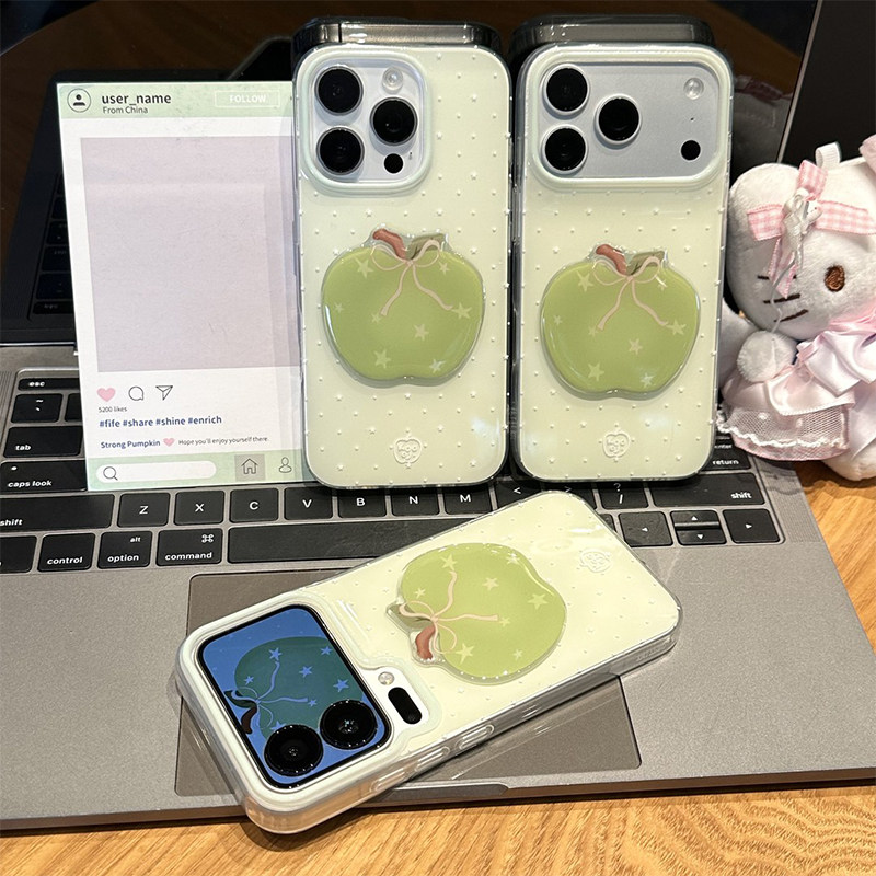 小众波点青苹果新款适用苹果17Pro手机壳iPhone16max小米15华为mate80pura70k90note14荣耀400x200oppofindx8