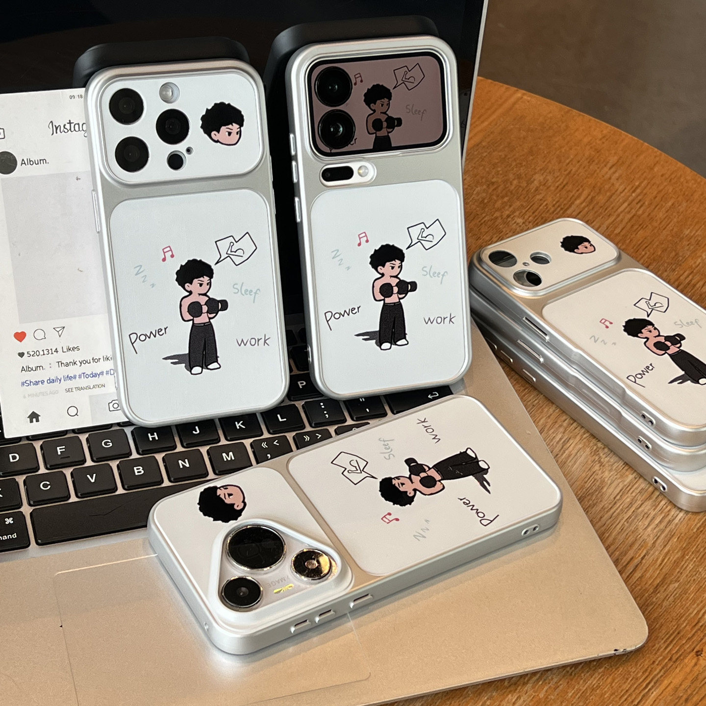 创意卡通举铁男孩新款适用苹果18pro手机壳iPhone17max14小米15华为mate80pura70K90reno16iqoo15荣耀400x300