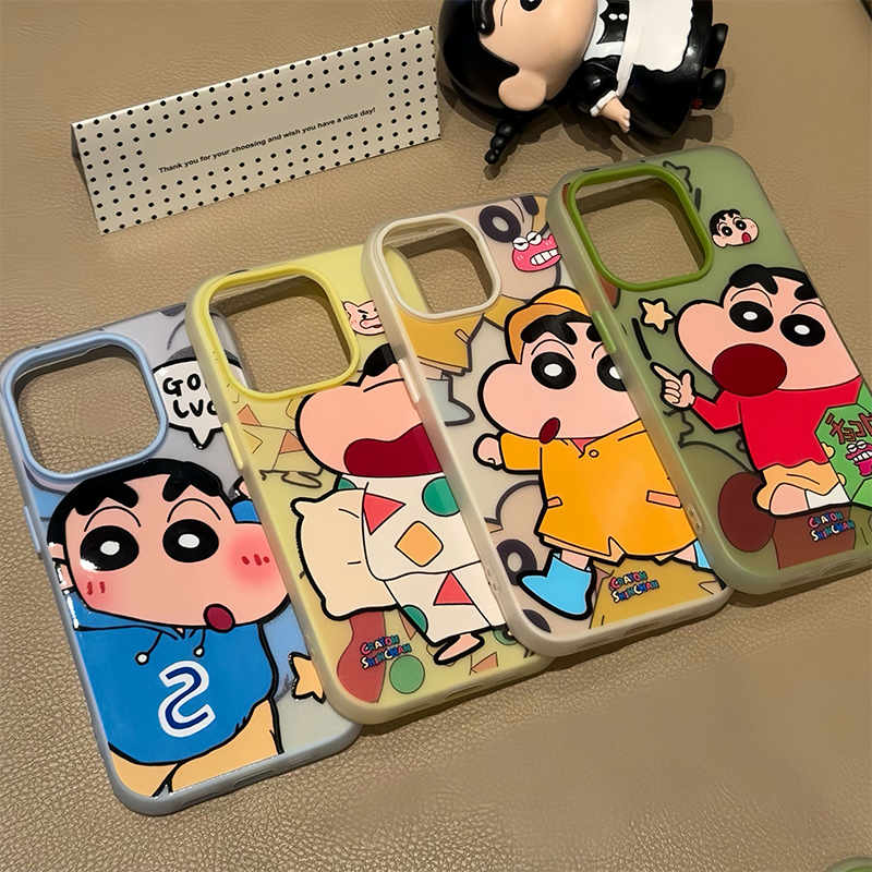 卡通动画蜡笔小新新款适用苹果16pro手机壳iPhone15max小米14华为mate70荣耀200k60p50note13reno12vivox100