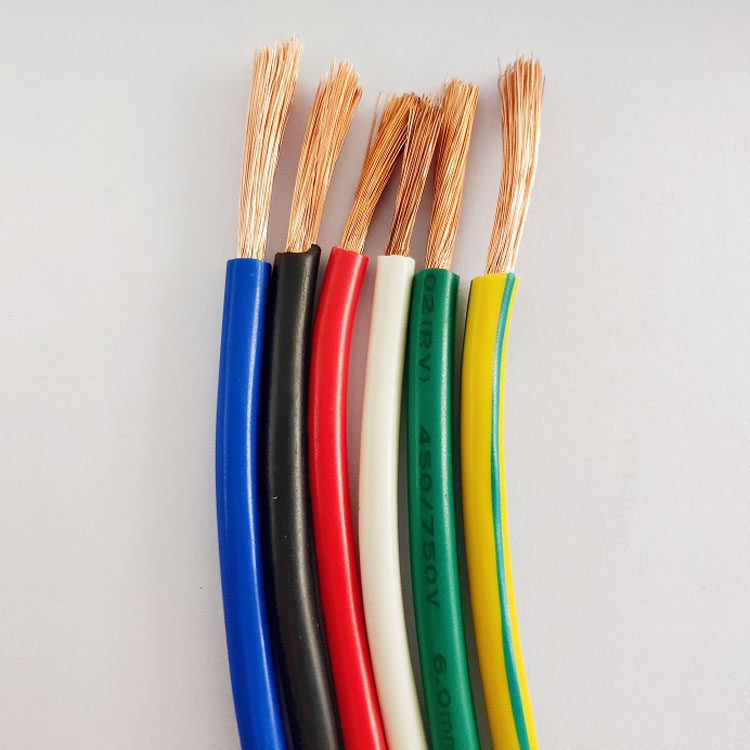 rv单支控制线 2.5平方单支软线 多股铜芯软电线黑色红色白色