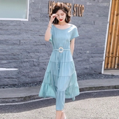 9852 大码 断码 妃蝶轩 时尚 清仓 春夏季 连衣裙 女装 百搭优雅修身