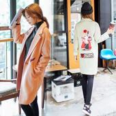 断码 修身 清仓 女装 妃蝶轩 中长款 大码 秋冬季 毛呢大衣外套8929