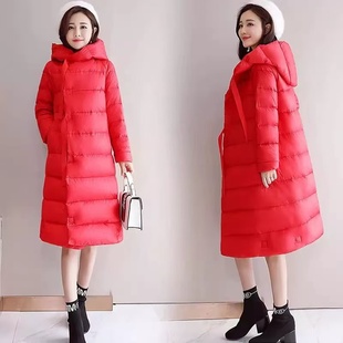 大码 女装 冬季 妃蝶轩 修身 清仓 中长款 保暖连帽棉衣外套1838 断码