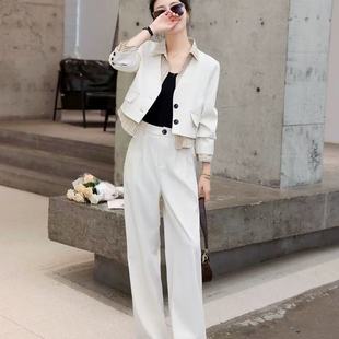 断码 时尚 清仓 阔腿裤 两件套81977 小香风春秋炸街西装 妃蝶轩