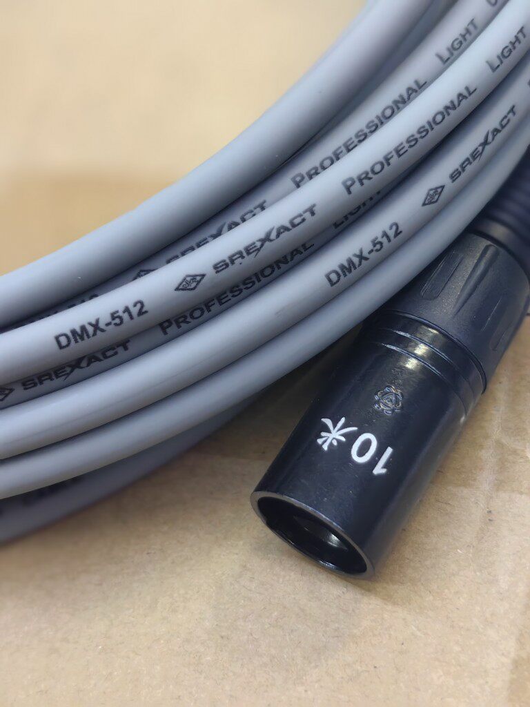 台湾日升代理3芯卡侬公转3芯卡农母灯光转接线DMX512电脑灯信号线