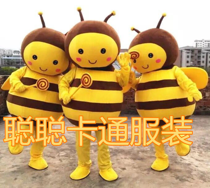 蜜蜂卡通人偶服装行走道具动漫cos人穿玩偶大黄蜂派发传单人偶服