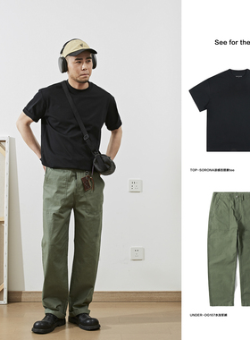 SeefortheALL 经典OG107复古CleanFit做旧水洗工装裤男女休闲长裤