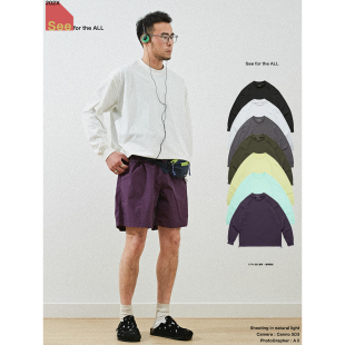 SeefortheALL 打底T恤男 潮流健身吸湿速干防晒抑菌半高领运动长袖