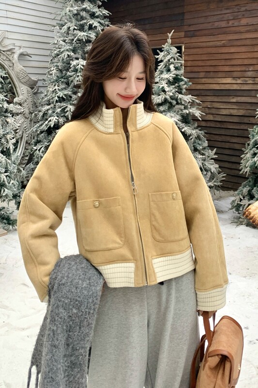 皮毛一体外套155-8687-P185K260,女装短外套,世纪海洋