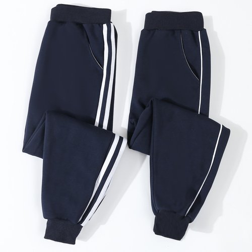 纯棉校服裤子春秋夏冬季加绒加厚