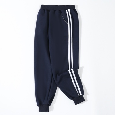 纯棉校服裤子春秋夏冬季加绒加厚