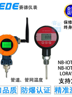 NBiot物联网无线温度传感器lorawan低功耗电池供电防爆天然气管道