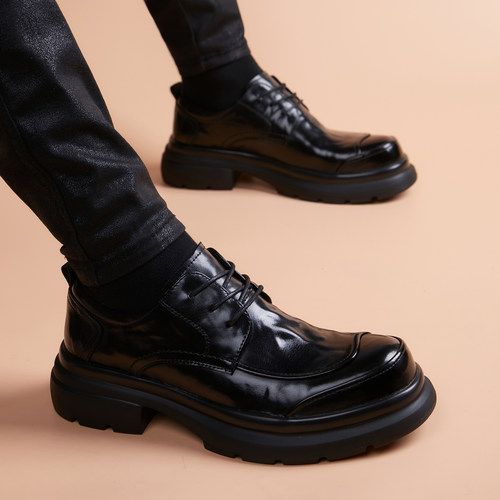男士厚底内增高商务正装皮鞋男款