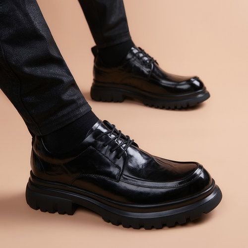 男士休闲商务正装皮鞋男款真皮鞋