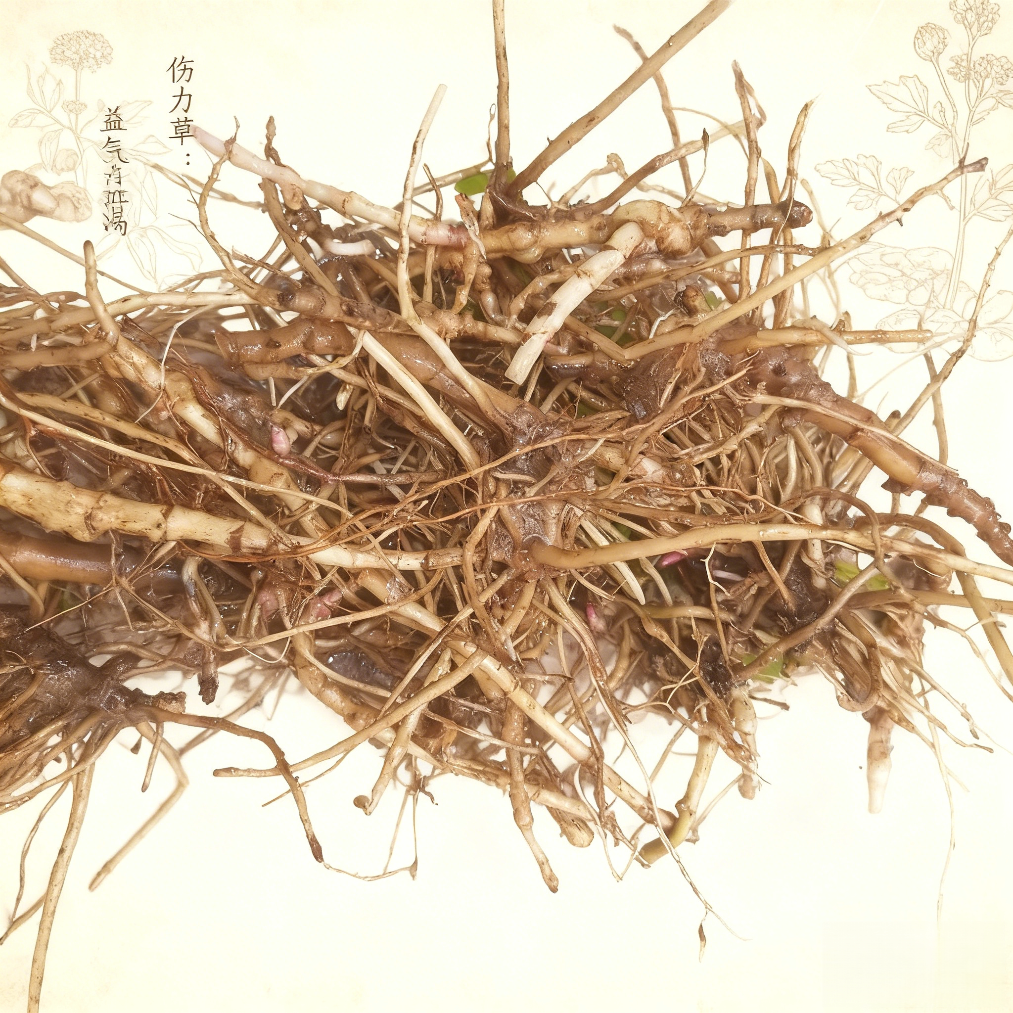 豫东特产伤力草,伤力草根,现挖现发纯根茎,补气强身中草药力草