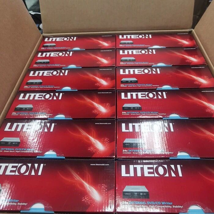 建兴LITEON刻录机内置24速光驱ihas324黑色CD DVD 8.5G烧录机图片