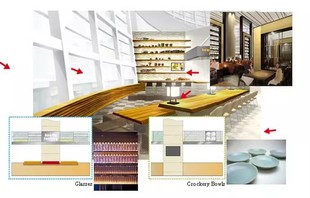 成都万象城美食广场CAD施工图/效果图  室内设计资料