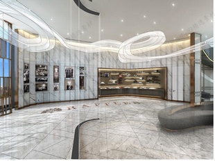 梁志天深圳湾1号T7莱佛士展厅深化设计方案资料