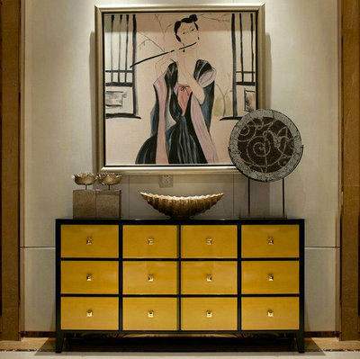 奢华新中式设计CAD施工图纸高清照片效果图3D模型