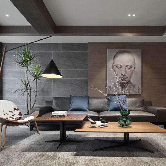 2018新后现代简约黑白灰高级灰室内家装软装设计实景图参考资料