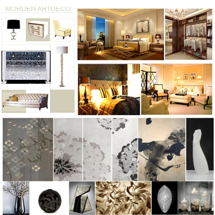 国外美式风格样板房室内软装设计PPT方案（内容可编辑）素材