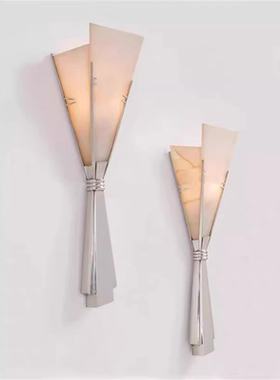 中古西班牙云石复古手捧花壁灯卧室客厅装饰背景玄关法式轻奢壁灯