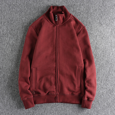 美式休闲风格立领卫衣外套