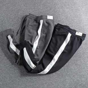 型小脚裤 运动束脚卫裤 男士 休闲裤 修身 简约撞色拼接jogger版