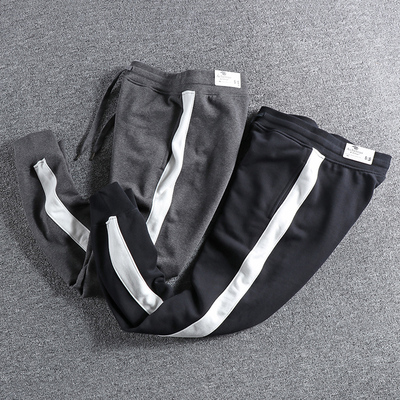 简约撞色拼接jogger版型休闲裤